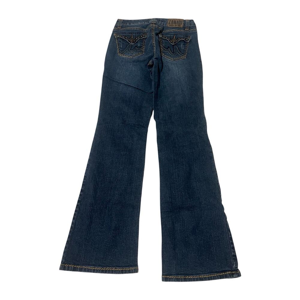 vintage zana di low rise bootcut embellished jeans